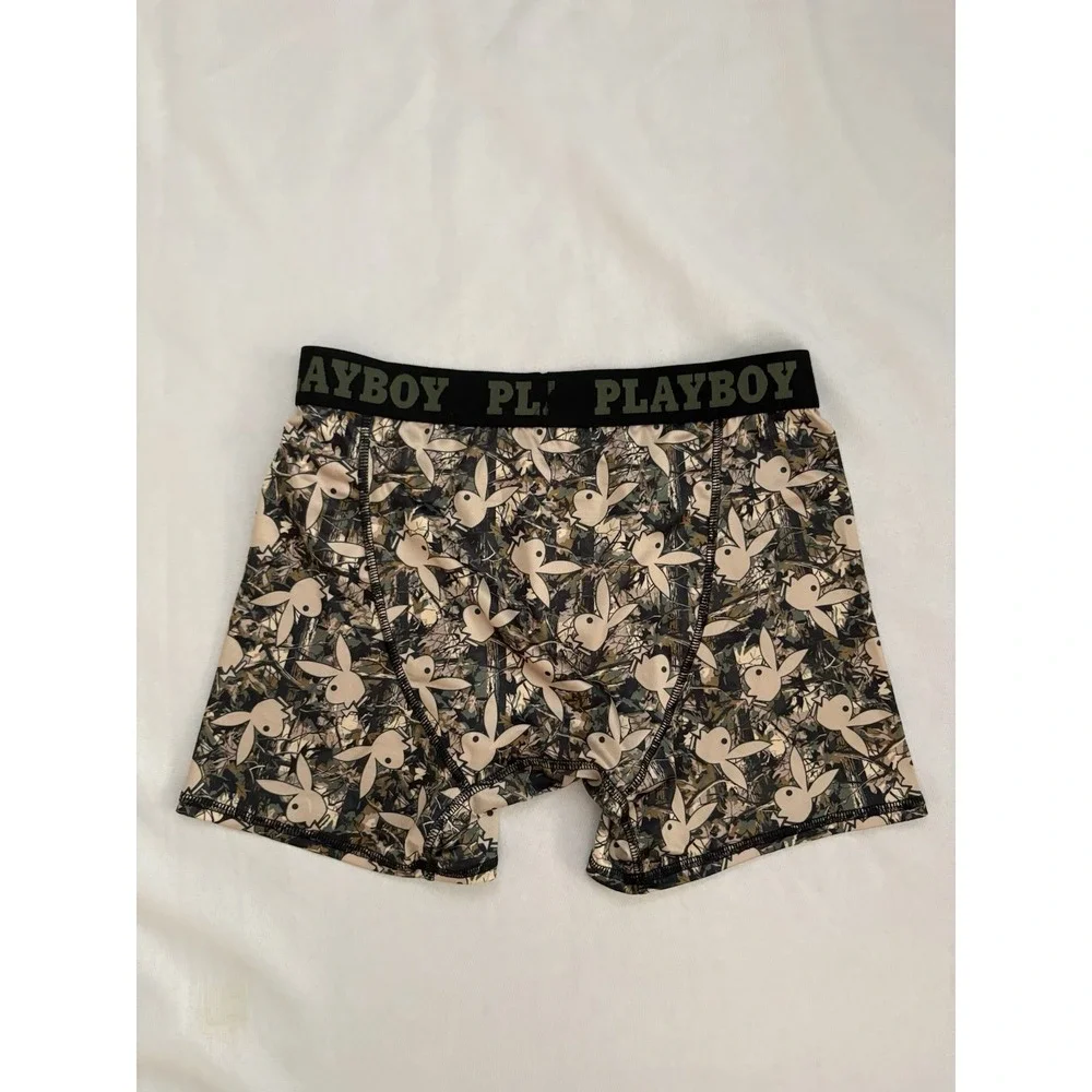 NEW PLAYBOY Boxers Playboy Boxer Briefs Men's Medium Multicolor Playboy Bunny